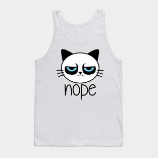 Nope Sassy Cat Tank Top